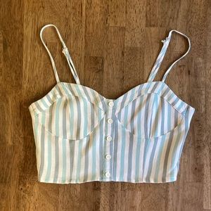 bustier crop top